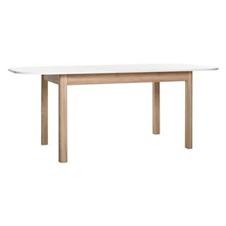 IDEA Nábytok Jedálenský stôl LUND dub/biela
