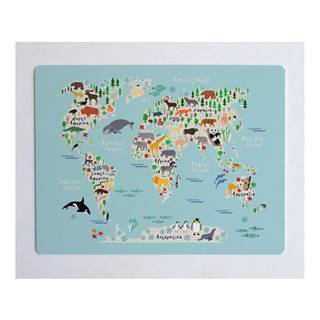 Little Nice Things Podložka na stôl Little Nice Things World Map, 55 × 35 cm